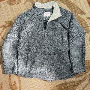 SHERPA Gray Women’s Fleece Sweater, size XL, cozy!!!